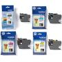 Komplet Brother LC3219BK XL / LC3217 CMY 81.6ml 4650str. oryginalny