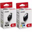 Komplet Canon PG-585 XL + CL-586 XL 24.4ml 600str. oryginalny
