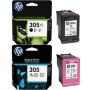 - Komplet HP 305B XL + HP 305C oryginalny 3YM62AE + 3YM60AE